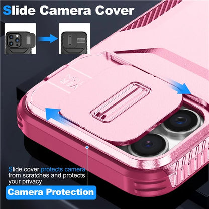 For iPhone 16 Pro Case Camshield TPU+PC Anti-Skid Drop-Proof Phone Cover