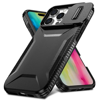 For iPhone 16 Pro Case Camshield TPU+PC Anti-Skid Drop-Proof Phone Cover