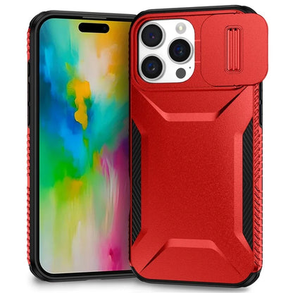 For iPhone 16 Pro Case Camshield TPU+PC Anti-Skid Drop-Proof Phone Cover