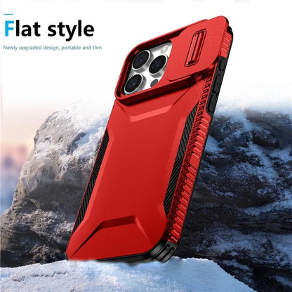 For iPhone 16 Pro Case Camshield TPU+PC Anti-Skid Drop-Proof Phone Cover