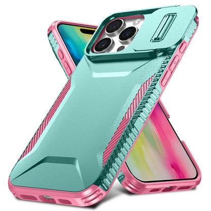 For iPhone 16 Pro Case Camshield TPU+PC Anti-Skid Drop-Proof Phone Cover