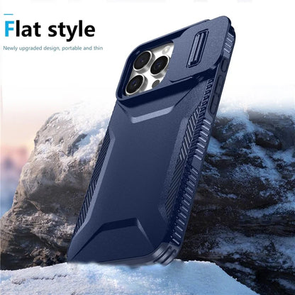 For iPhone 16 Pro Case Camshield TPU+PC Anti-Skid Drop-Proof Phone Cover