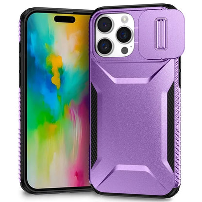 For iPhone 16 Pro Case Camshield TPU+PC Anti-Skid Drop-Proof Phone Cover