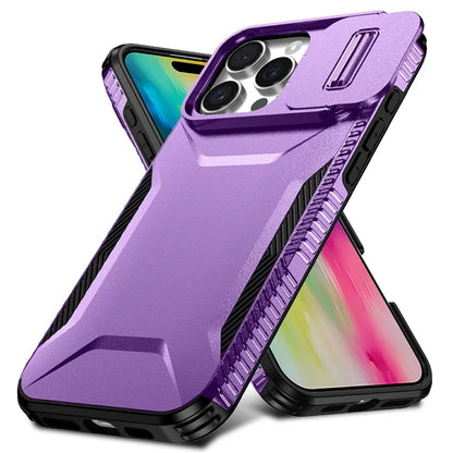 For iPhone 16 Pro Case Camshield TPU+PC Anti-Skid Drop-Proof Phone Cover