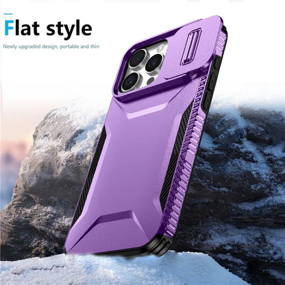 For iPhone 16 Pro Case Camshield TPU+PC Anti-Skid Drop-Proof Phone Cover