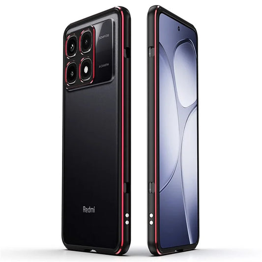 For Xiaomi Redmi K70 Ultra Bumper Case Metal Frame Phone Cover with Camera Lens Guard