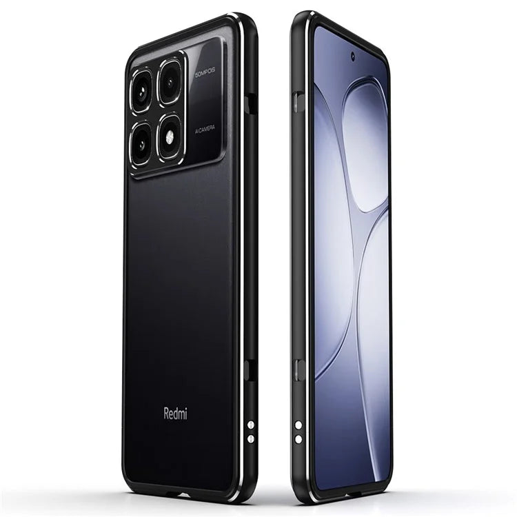 For Xiaomi Redmi K70 Ultra Bumper Case Metal Frame Phone Cover with Camera Lens Guard