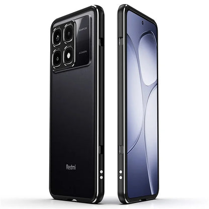 For Xiaomi Redmi K70 Ultra Bumper Case Metal Frame Phone Cover with Camera Lens Guard