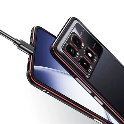 For Xiaomi Redmi K70 Ultra Bumper Case Metal Frame Phone Cover with Camera Lens Guard