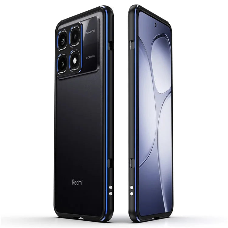 For Xiaomi Redmi K70 Ultra Bumper Case Metal Frame Phone Cover with Camera Lens Guard