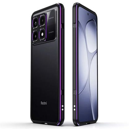 For Xiaomi Redmi K70 Ultra Bumper Case Metal Frame Phone Cover with Camera Lens Guard