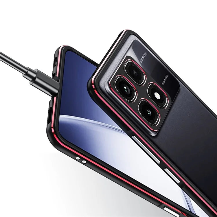 For Xiaomi Redmi K70 Ultra Bumper Case Metal Frame Phone Cover with Camera Lens Guard