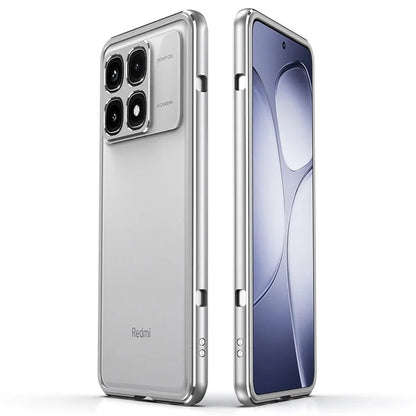 For Xiaomi Redmi K70 Ultra Bumper Case Metal Frame Phone Cover with Camera Lens Guard
