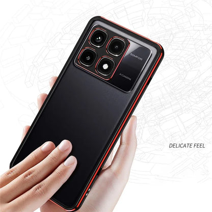 For Xiaomi Redmi K70 Ultra Bumper Case Metal Frame Phone Cover with Camera Lens Guard