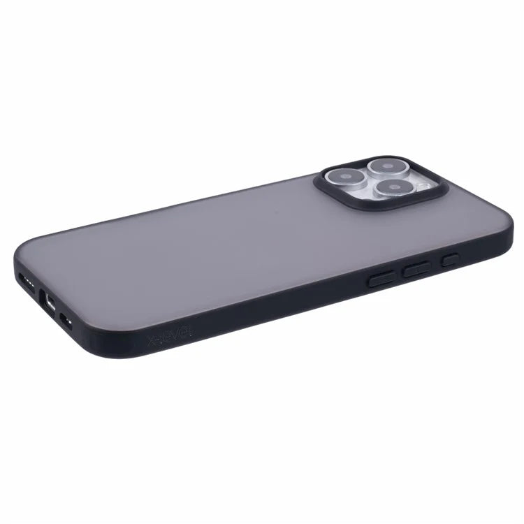 X-LEVEL For iPhone 16 Pro Case Frosted Back PC+TPU Shockproof Phone Cover