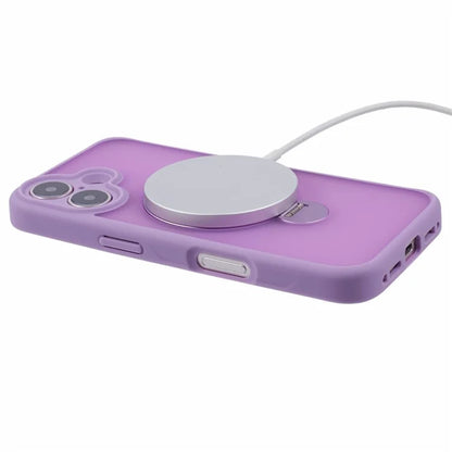 For iPhone 16 Plus Case Rotatable Magnetic Kickstand TPU+PC Matte Phone Cover