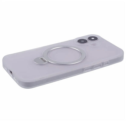 For iPhone 16 Plus Case Rotatable Magnetic Kickstand TPU+PC Matte Phone Cover