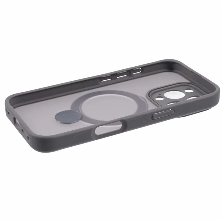 For iPhone 16 Pro Max Case Compatible with MagSafe Matte TPU+PC Phone Cover  Kickstand Ring Holder