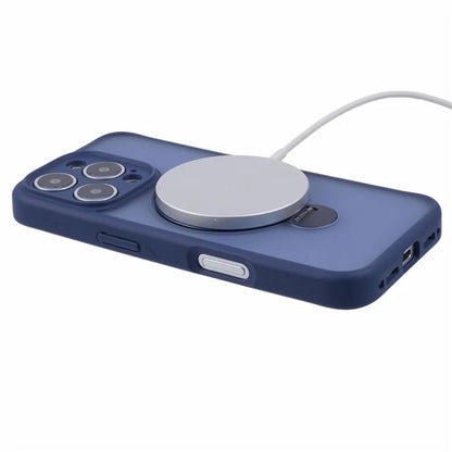 For iPhone 16 Pro Max Case Compatible with MagSafe Matte TPU+PC Phone Cover  Kickstand Ring Holder