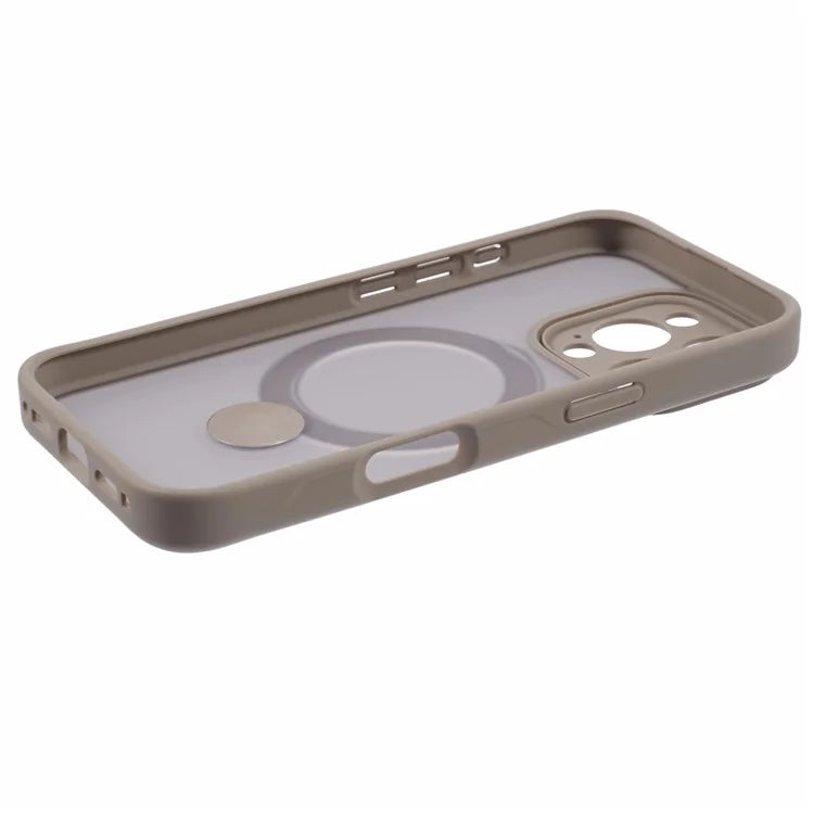 For iPhone 16 Pro Max Case Compatible with MagSafe Matte TPU+PC Phone Cover  Kickstand Ring Holder