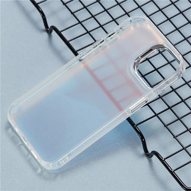 For iPhone 15 Cell Phone Cover Flowing Beads PC+TPU Back Case