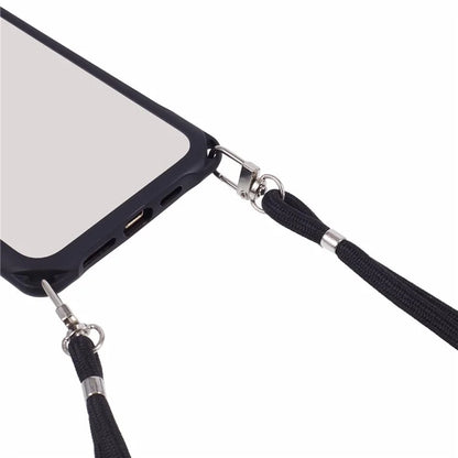For iPhone 15 Pro Case PC+TPU Shockproof Phone Back Cover with Adjustable Strap
