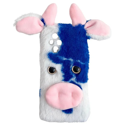 For Honor 200 5G Case Fluffy Cows Ear Soft TPU Protective Phone Cover
