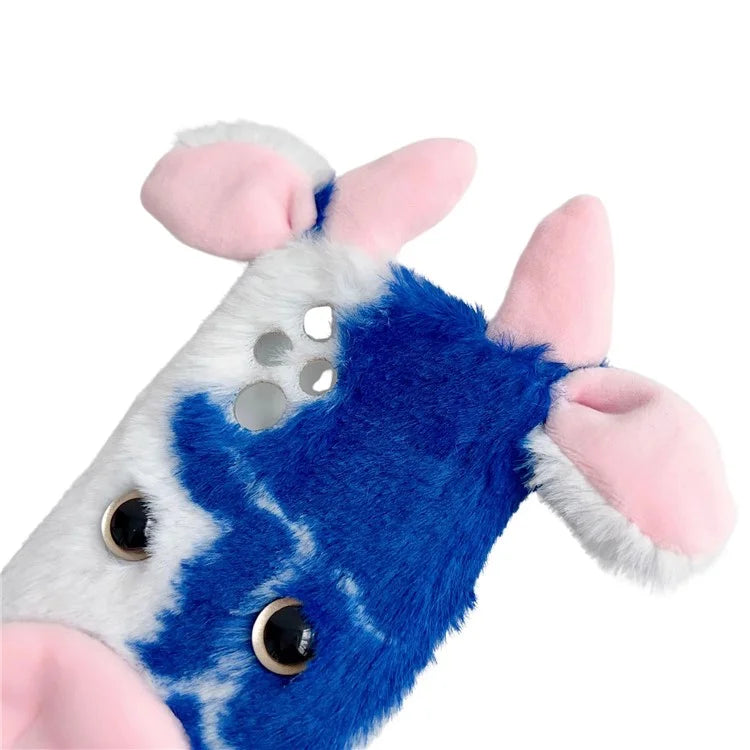 For Honor 200 5G Case Fluffy Cows Ear Soft TPU Protective Phone Cover