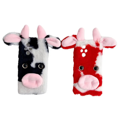 For Honor 200 5G Case Fluffy Cows Ear Soft TPU Protective Phone Cover