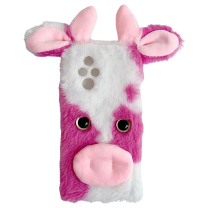 For Honor 200 5G Case Fluffy Cows Ear Soft TPU Protective Phone Cover
