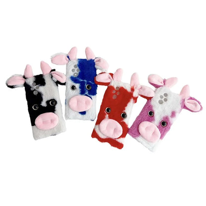 For Honor 200 5G Case Fluffy Cows Ear Soft TPU Protective Phone Cover