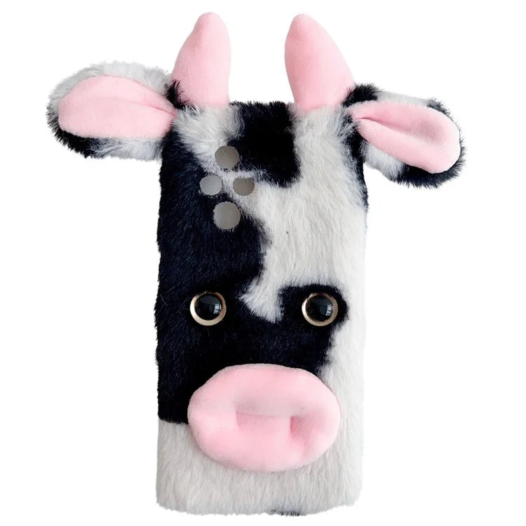 For Honor 200 5G Case Fluffy Cows Ear Soft TPU Protective Phone Cover