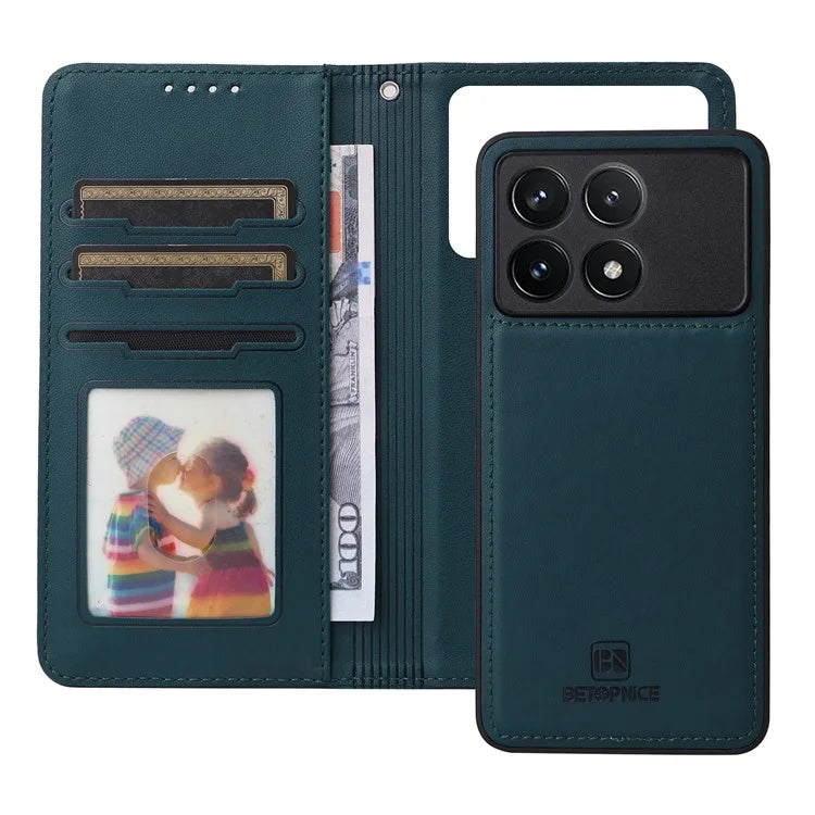 BETOPNICE 005 For Xiaomi Redmi K70 Pro 5G / K70 5G / Poco F6 Pro 5G Case PU Leather Wallet Phone Cover