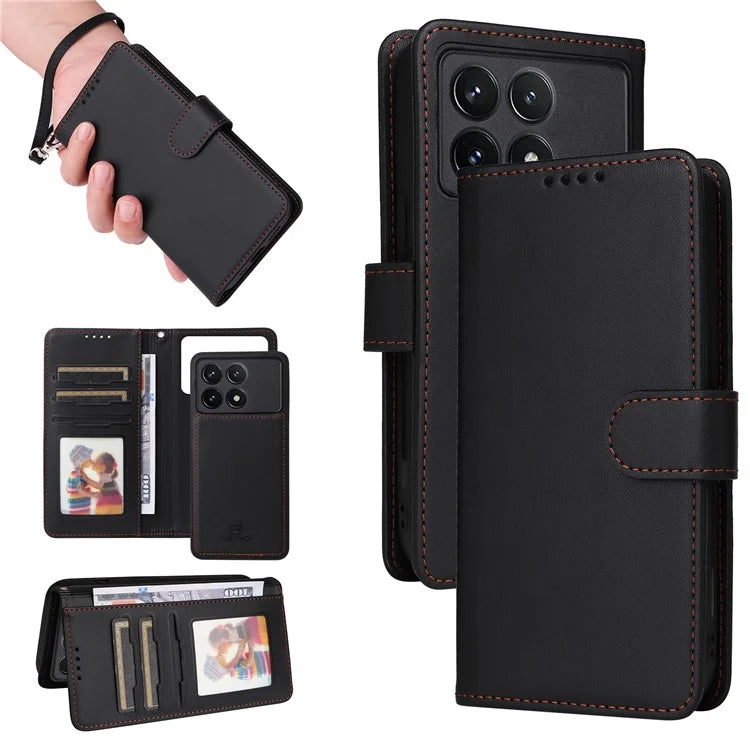 BETOPNICE 005 For Xiaomi Redmi K70 Pro 5G / K70 5G / Poco F6 Pro 5G Case PU Leather Wallet Phone Cover