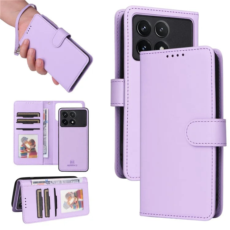 BETOPNICE 005 For Xiaomi Redmi K70 Pro 5G / K70 5G / Poco F6 Pro 5G Case PU Leather Wallet Phone Cover