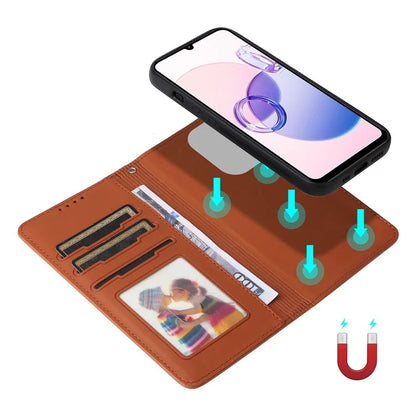 BETOPNICE 005 For Xiaomi Redmi 13C 5G / 13C 4G / 13R 5G / Poco M6 5G Case PU Leather Wallet Phone Cover