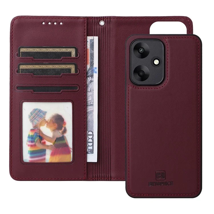 BETOPNICE 005 For Xiaomi Redmi 13C 5G / 13C 4G / 13R 5G / Poco M6 5G Case PU Leather Wallet Phone Cover