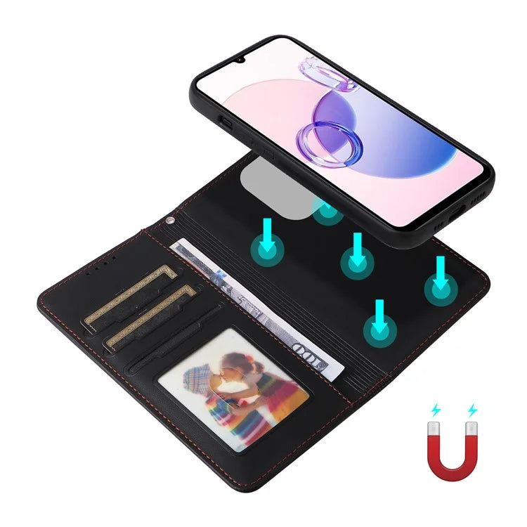 BETOPNICE 005 For Xiaomi Redmi 13C 5G / 13C 4G / 13R 5G / Poco M6 5G Case PU Leather Wallet Phone Cover