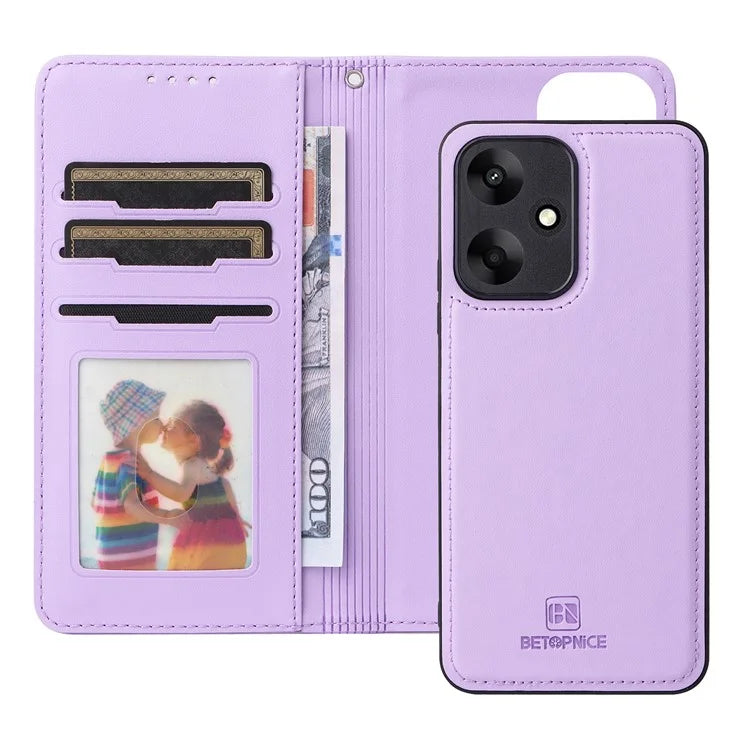 BETOPNICE 005 For Xiaomi Redmi 13C 5G / 13C 4G / 13R 5G / Poco M6 5G Case PU Leather Wallet Phone Cover