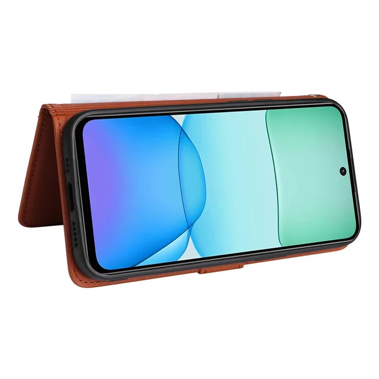 BETOPNICE 005 For Xiaomi Redmi 13 4G / Note 13R 5G / Poco M6 4G Wallet Case PU Leather Stand Phone Cover