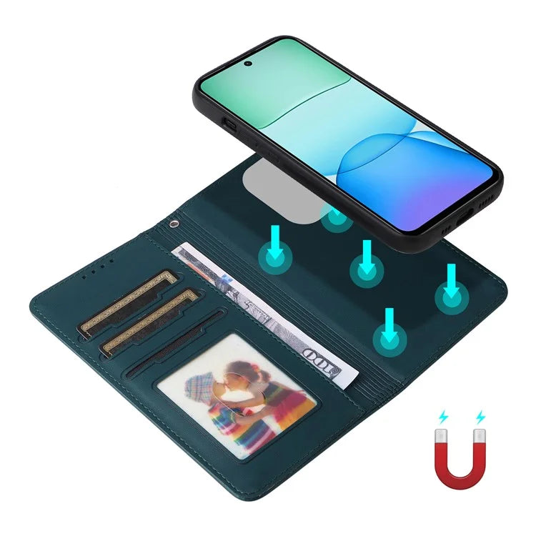 BETOPNICE 005 For Xiaomi Redmi 13 4G / Note 13R 5G / Poco M6 4G Wallet Case PU Leather Stand Phone Cover