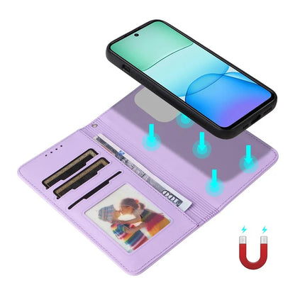 BETOPNICE 005 For Xiaomi Redmi 13 4G / Note 13R 5G / Poco M6 4G Wallet Case PU Leather Stand Phone Cover