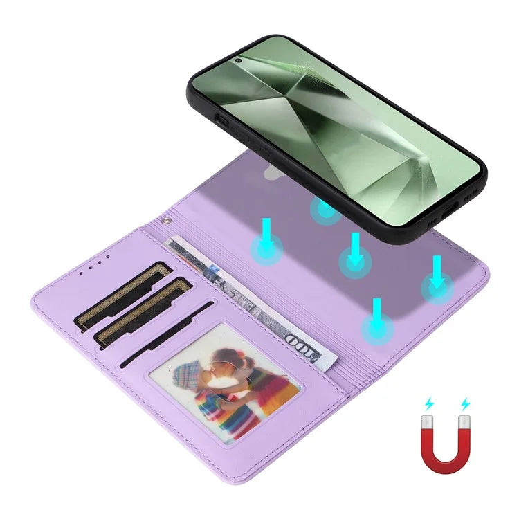 BETOPNICE 005 For Samsung Galaxy S24 FE Stand Case PU Leather Wallet Phone Cover