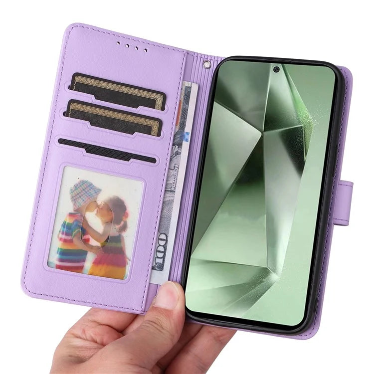 BETOPNICE 005 For Samsung Galaxy S24 FE Stand Case PU Leather Wallet Phone Cover