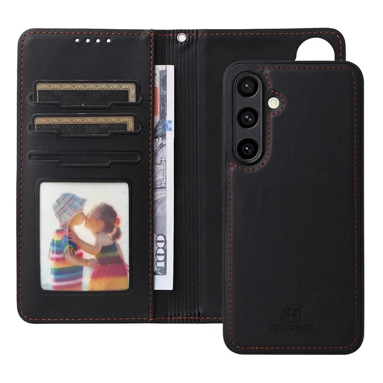 BETOPNICE 005 For Samsung Galaxy S24 FE Stand Case PU Leather Wallet Phone Cover