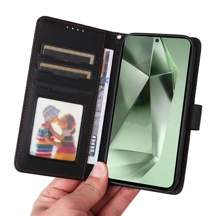 BETOPNICE 005 For Samsung Galaxy S24 FE Stand Case PU Leather Wallet Phone Cover