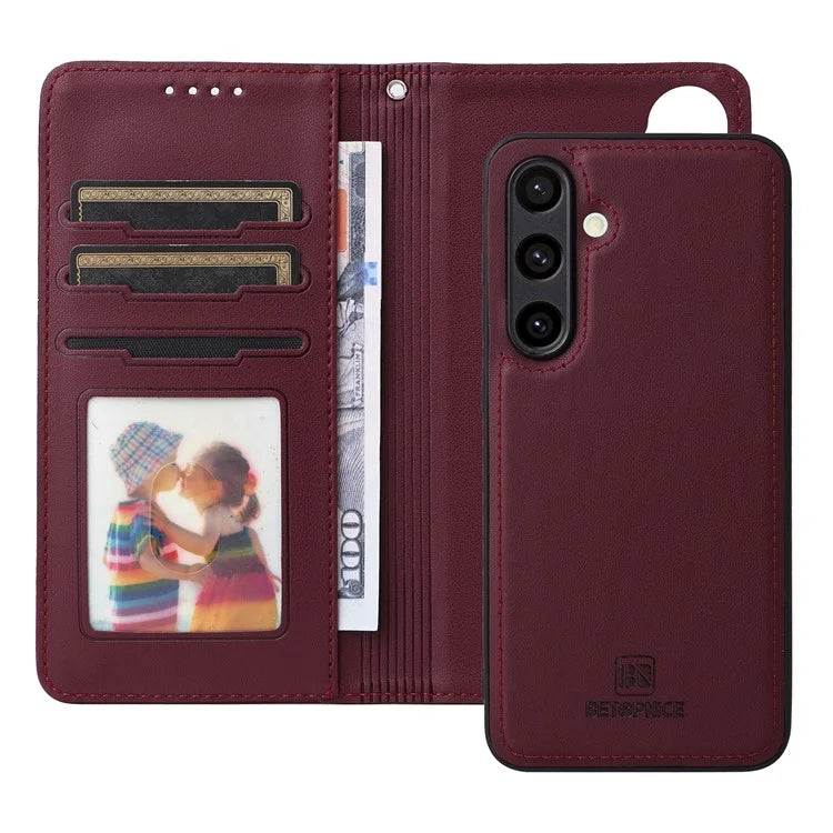 BETOPNICE 005 For Samsung Galaxy S24 FE Stand Case PU Leather Wallet Phone Cover