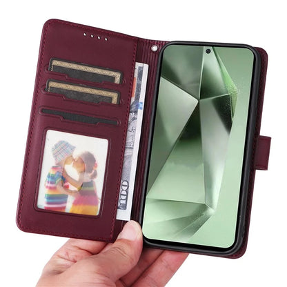BETOPNICE 005 For Samsung Galaxy S24 FE Stand Case PU Leather Wallet Phone Cover