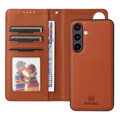 BETOPNICE 005 For Samsung Galaxy S24 FE Stand Case PU Leather Wallet Phone Cover