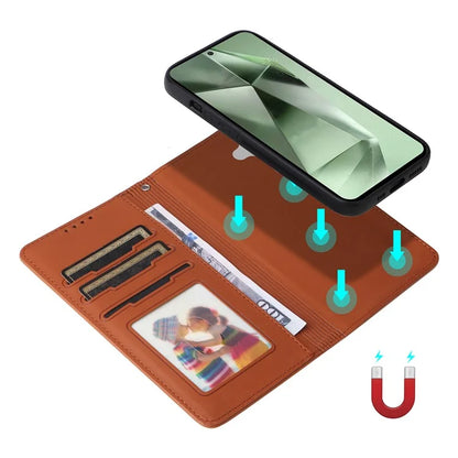 BETOPNICE 005 For Samsung Galaxy S24 FE Stand Case PU Leather Wallet Phone Cover
